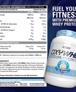 OxyWhey Lean Wellness Protein - EHPLabs - obrazek 4