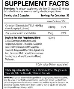 Alternatywne spojrzenie na OXYREM for Men - Deep Sleep Fat burner - EHP Labs