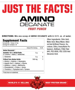 Alternative view of Amino Decanate (370gr) - Musclemeds