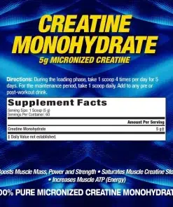 CREATINE MONOHYDRATE - 300GR - MHP STRONG - Afbeelding 3