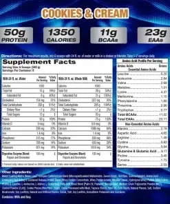 UP YOUR MASS XXXL 1350 - MASSGAINER - 2,7KG - MHP STRONG - Afbeelding 2