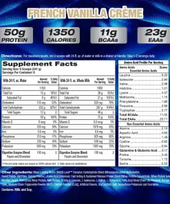 UP YOUR MASS XXXL 1350 - MASSGAINER - 2,7KG - MHP STRONG - Afbeelding 3