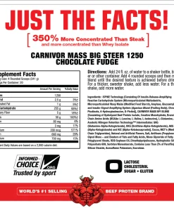 Carnivor Mass Big Steer 1250 - 6,7KG - Musclemeds - Imagen 5