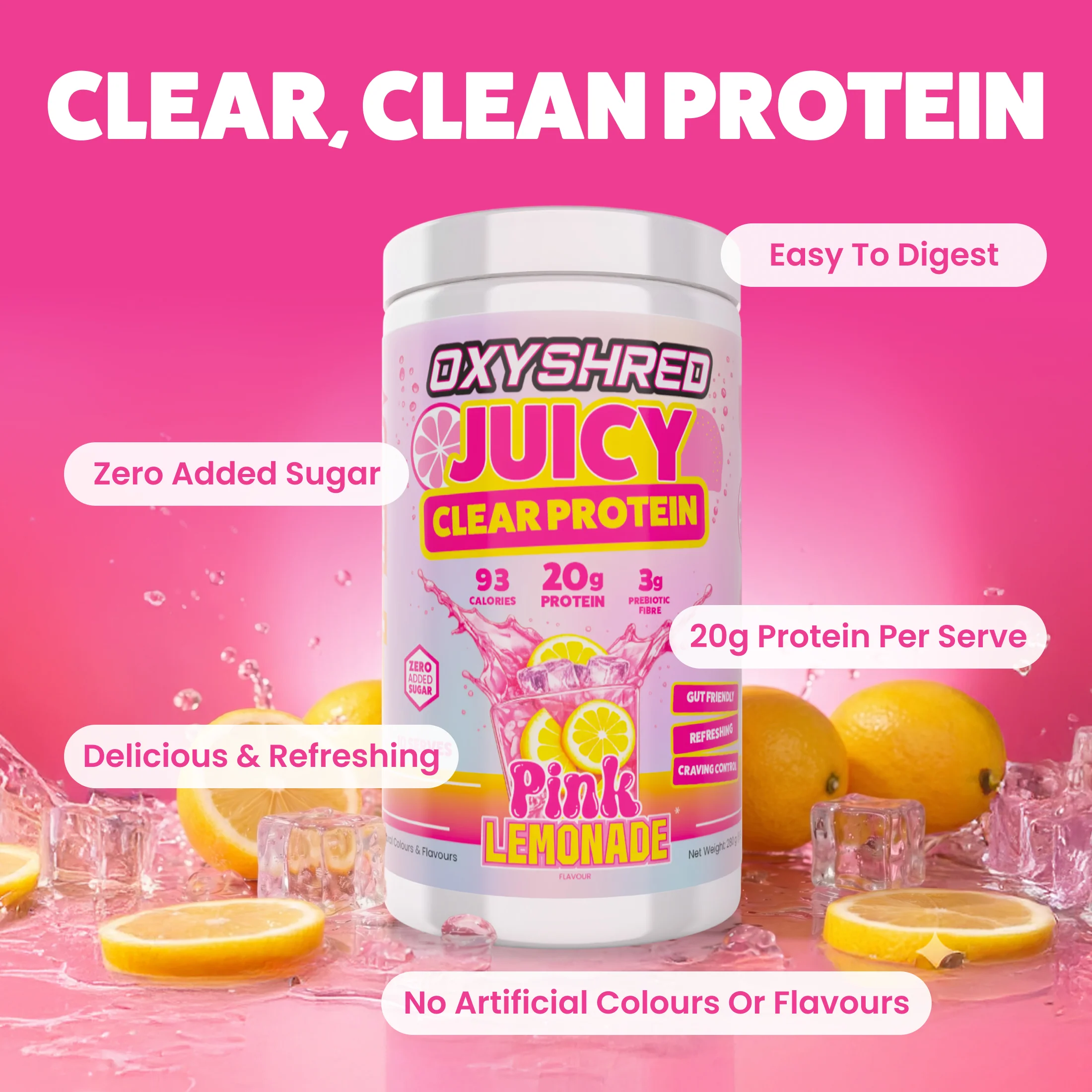 OxyShred Juicy Clear Protein – Bild 4