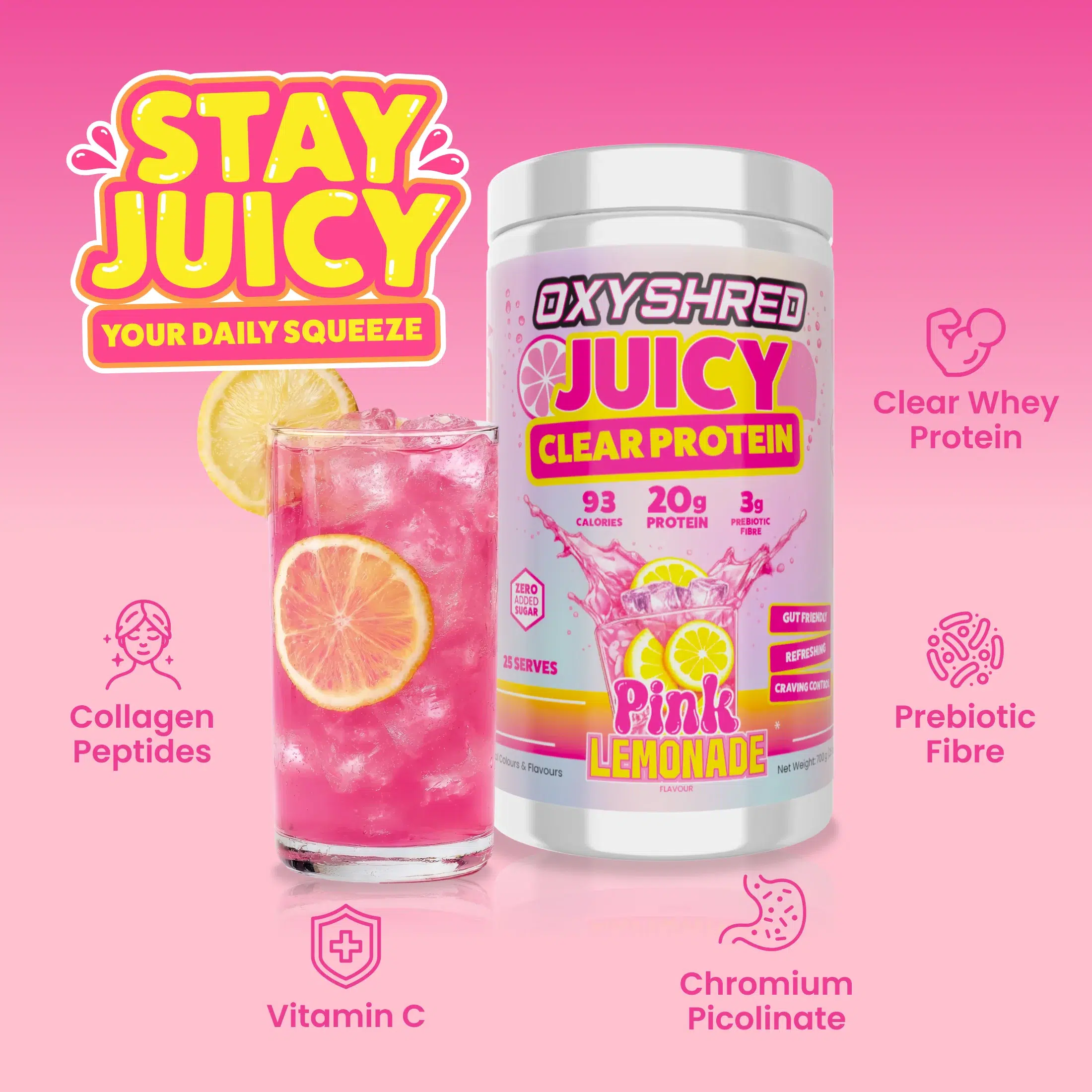 OxyShred Juicy Clear Protein – Bild 3