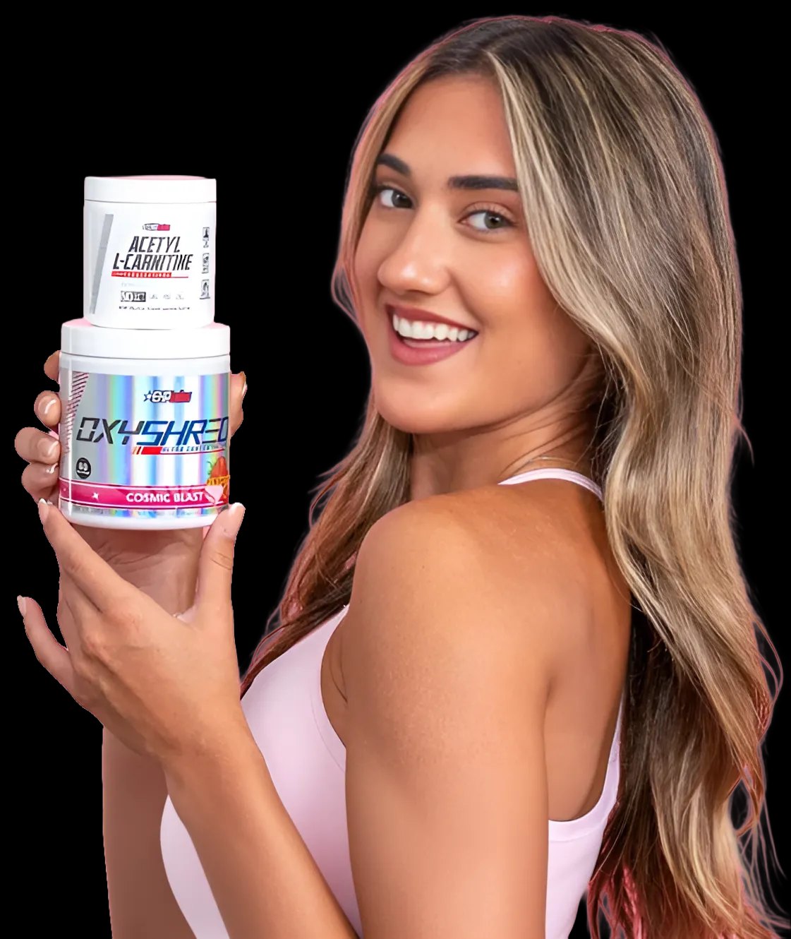 Sportowiec stosujący preparat OxyShred firmy EHPLabs